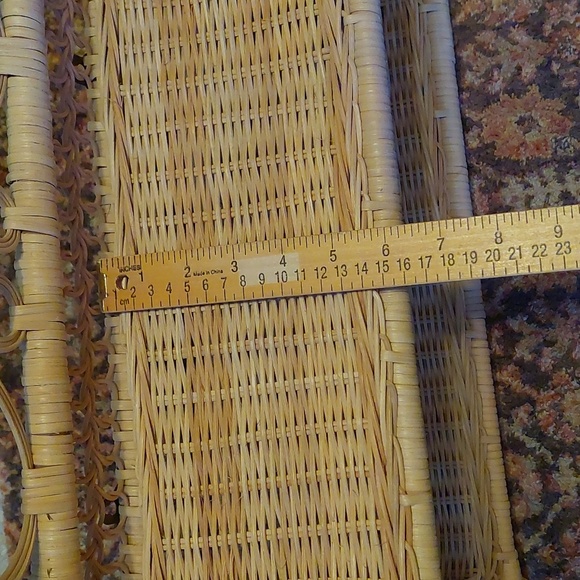 Vintage Boho Wicker Shelf - Picture 12 of 14